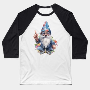 Hippie Gnome #9 Baseball T-Shirt